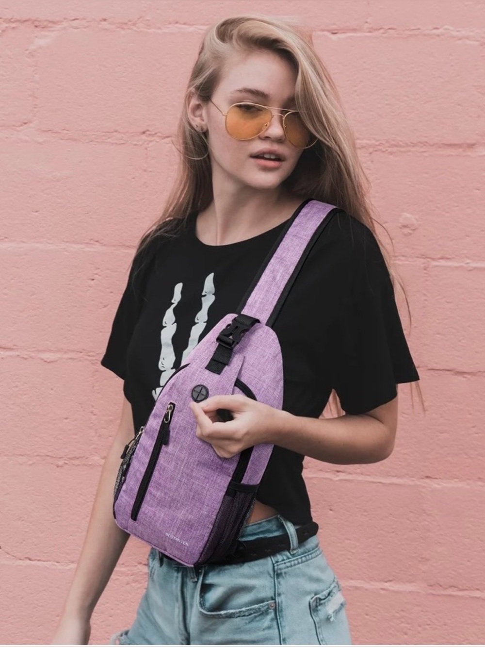 BOSTANTEN Nova Sling Bag with Cell Phone Security Organizer EXCELLENT